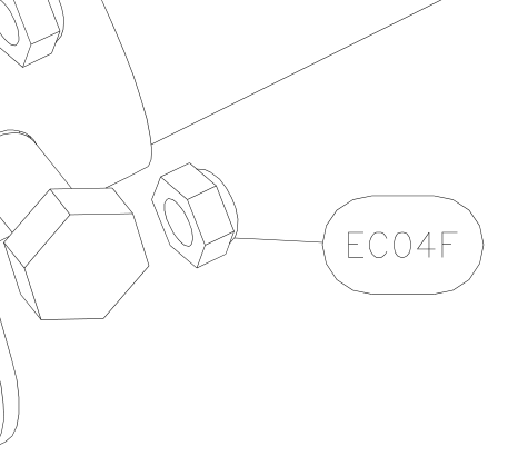 EC04F – Fin trailing edge (Hanuman) spare part diagram