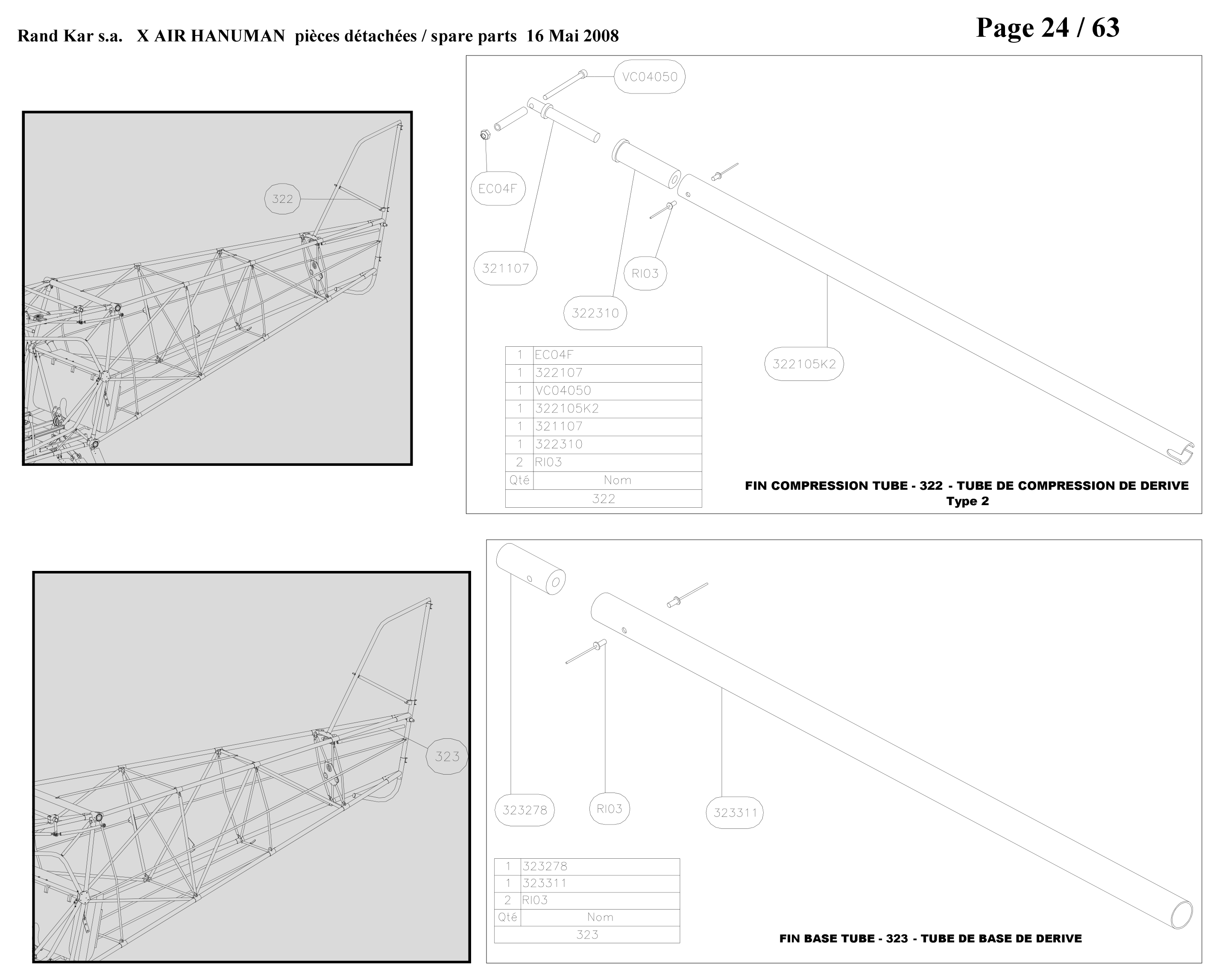 322107 – Fin compression tube (Hanuman) spare part diagram