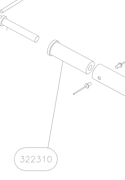 322310 – Fin compression tube (Hanuman) spare part diagram