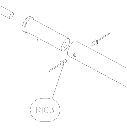 RI03 – Fin compression tube (Hanuman) spare part diagram