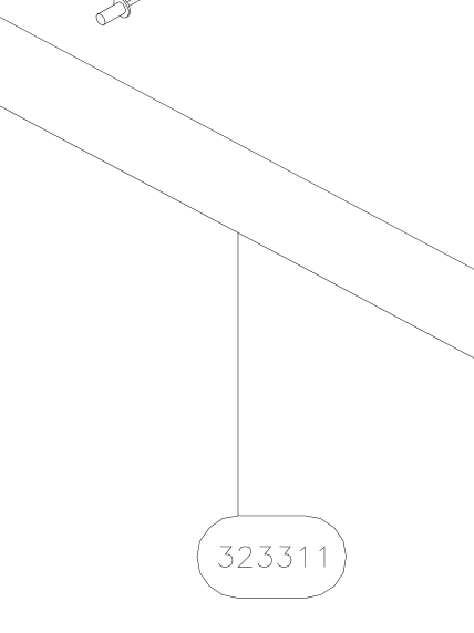 323311 – Fin base tube (Hanuman) spare part diagram