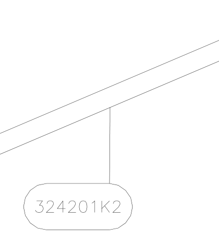 324201K2 – Fin front tube (Hanuman) spare part diagram