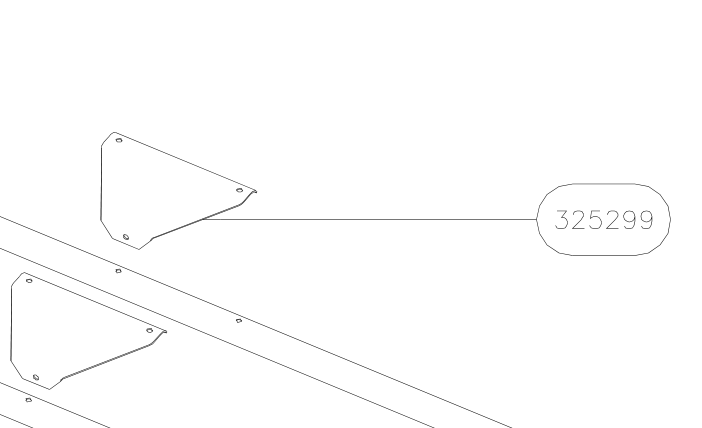 325299 – Side fuselage stiffeners (Hanuman) spare part diagram