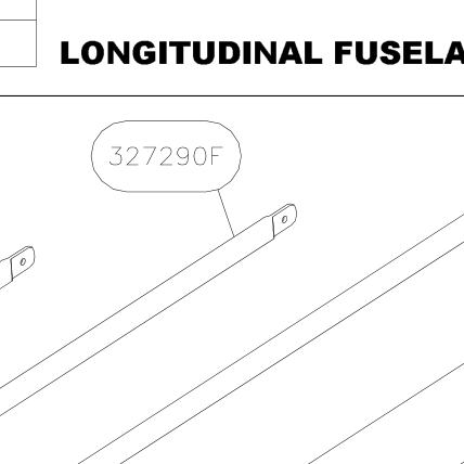 327290F – Fuselage cross tubes (Hanuman) spare part diagram