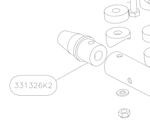 331326K2 – Fin + stab mounting with harness (Hanuman) spare part diagram