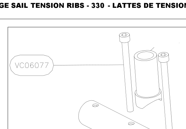 VC06077 – Fin + stab mounting with harness (Hanuman) spare part diagram