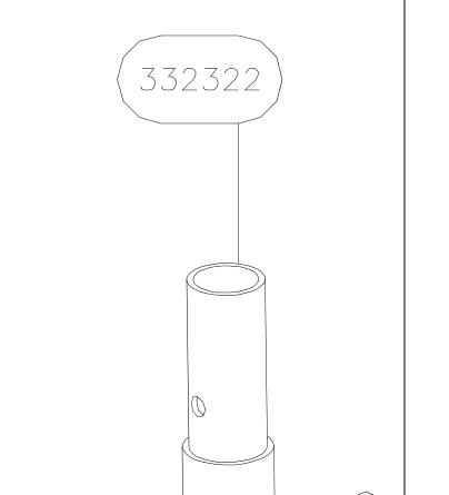 332322 – Control stick assy (Hanuman) spare part diagram