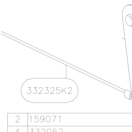 332325K2 – Control stick assy (Hanuman) spare part diagram