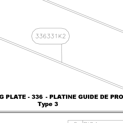 336331K2 – Elevator tube guiding plate (Hanuman) spare part diagram