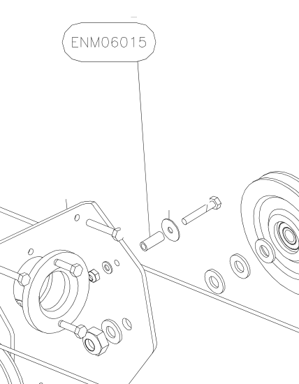 ENM06015 – Elevator tube guiding plate (Hanuman) spare part diagram