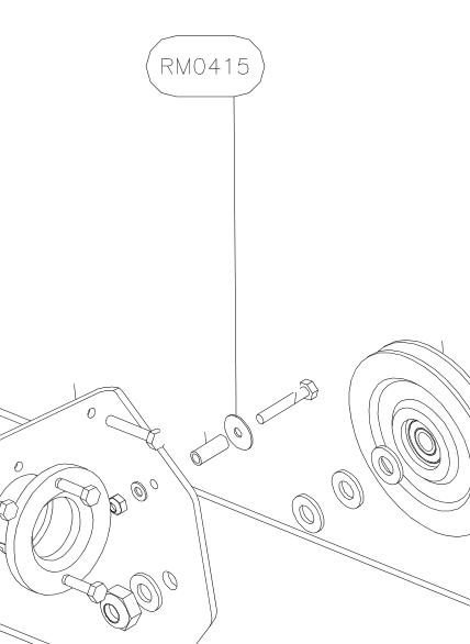 RM0415 – Elevator tube guiding plate (Hanuman) spare part diagram