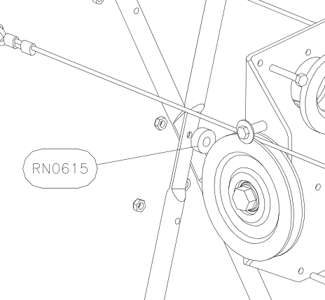 RN0615 – Elevator tube guiding plate (Hanuman) spare part diagram