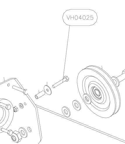 VH04025 – Elevator tube guiding plate (Hanuman) spare part diagram
