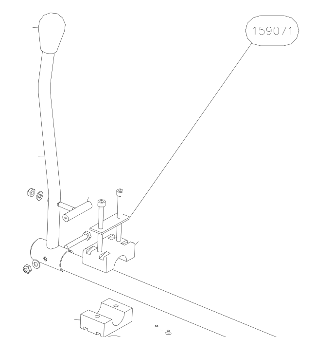 159071 – Throttle handle assy (Hanuman) spare part diagram