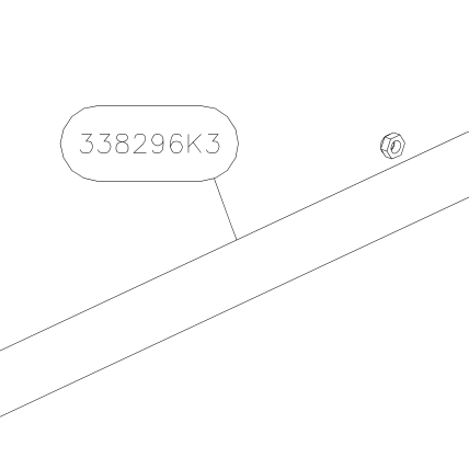 338296K3 – Aileron control in wing (Hanuman) spare part diagram