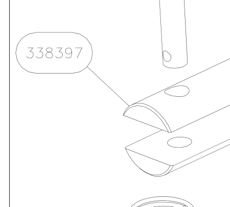 338397 – Aileron control in wing (Hanuman) spare part diagram