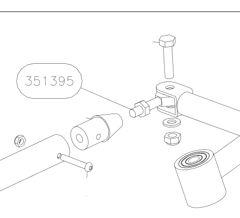 351395 – Aileron control in wing (Hanuman) spare part diagram