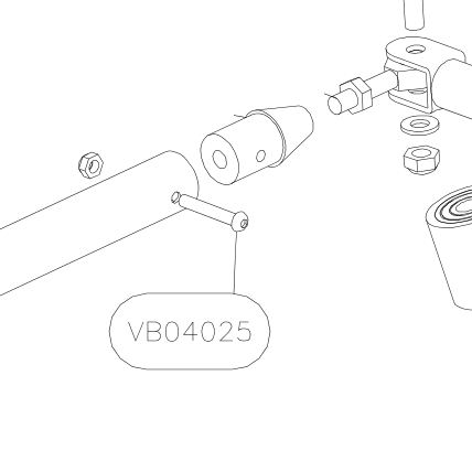 VB04025 – Aileron control in wing (Hanuman) spare part diagram