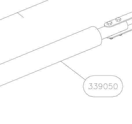 339050 – Back seat tube diagonal (Hanuman) spare part diagram