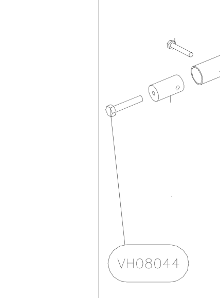 VH08044 – Back seat tube diagonal (Hanuman) spare part diagram