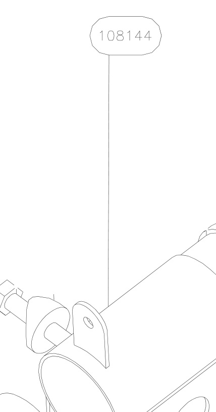 108144 – Nose wheel tube (X-Air) spare part diagram