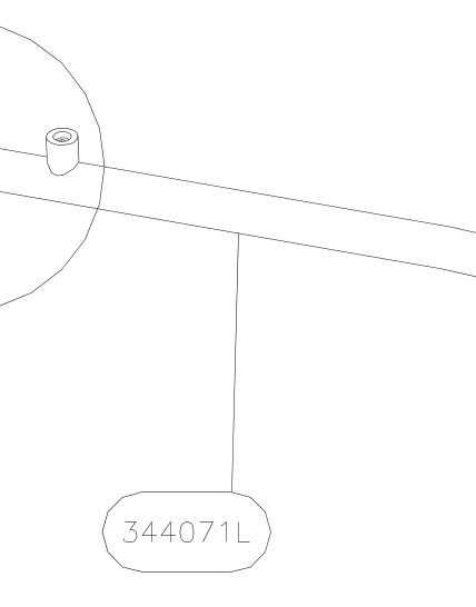 344071L – Door entrance bottom tube (Hanuman) spare part diagram