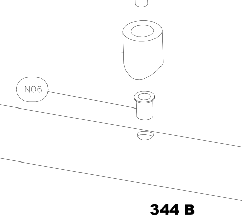 IN06 – Door entrance bottom tube (Hanuman) spare part diagram