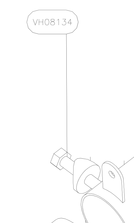 VH08134 – Nose wheel tube (X-Air) spare part diagram
