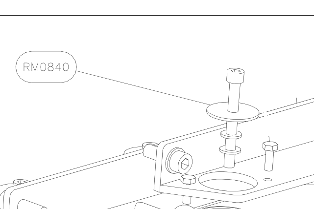 RM0840 – Engine frame (Hanuman) spare part diagram