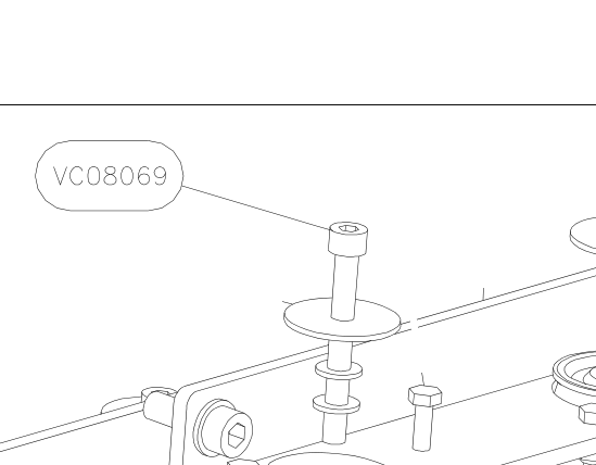 VC08069 – Engine frame (Hanuman) spare part diagram