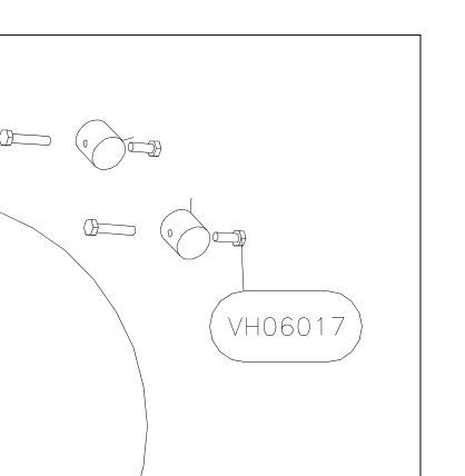 VH06017 – Engine frame (Hanuman) spare part diagram