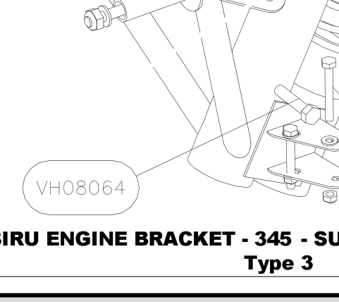 VH08064 – Engine frame (Hanuman) spare part diagram