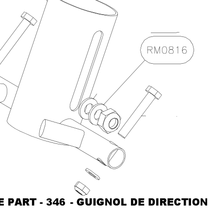 RM0816 – Fork mobile part (Hanuman) spare part diagram