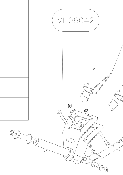 VH06042 – Undercarriage assy (Hanuman) spare part diagram