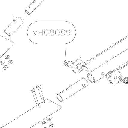 VH08089 – Undercarriage assy (Hanuman) spare part diagram