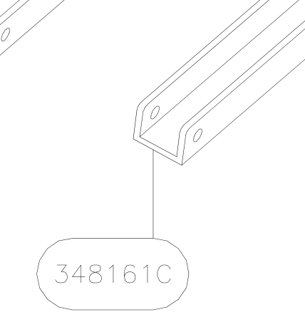 348161C – Seat railing (Hanuman) spare part diagram