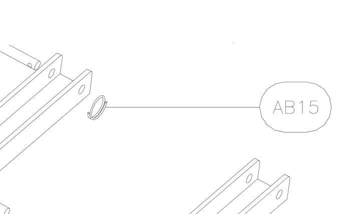 AB15 – Seat railing (Hanuman) spare part diagram