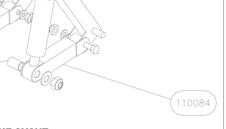 110084 – Front fork (X-Air) spare part diagram