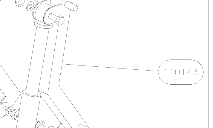 110143 – Front fork (X-Air) spare part diagram