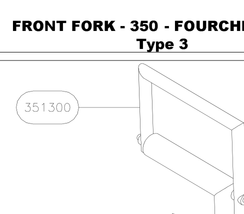 351300 – Rudder pedals (Hanuman) spare part diagram