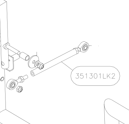 351301LK2 – Rudder pedals (Hanuman) spare part diagram