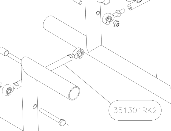 351301RK2 – Rudder pedals (Hanuman) spare part diagram