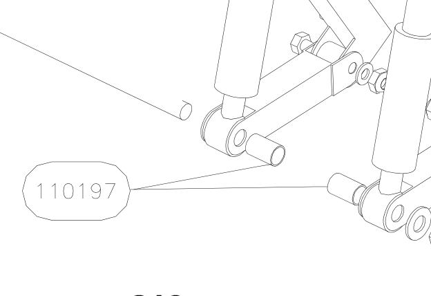 110197 – Front fork (X-Air) spare part diagram