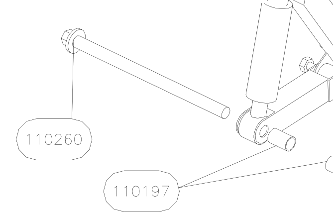 110260 – Front fork (X-Air) spare part diagram