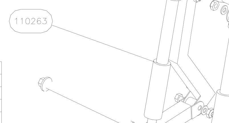 110263 – Front fork (X-Air) spare part diagram