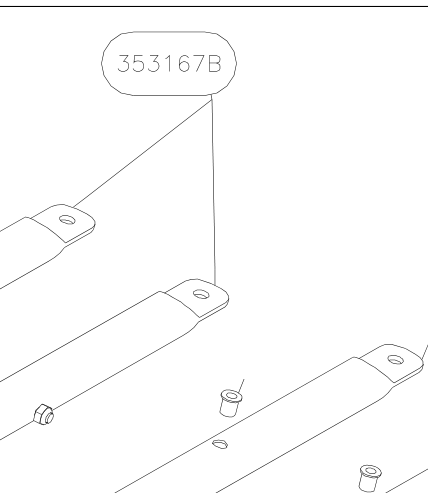 353167B – Cabin entry diagonal tubes (Hanuman) spare part diagram