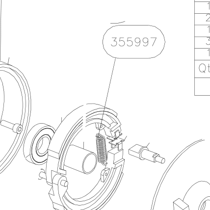 355997 – Rear wheel (Hanuman) spare part diagram