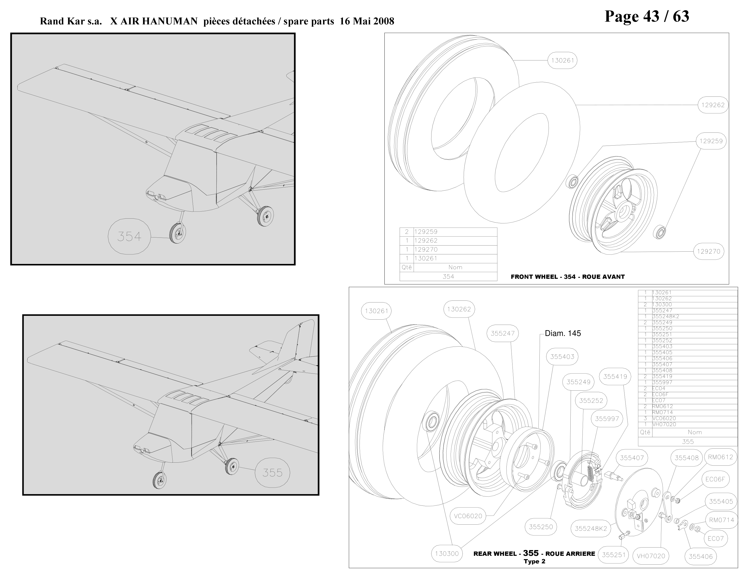EC04 – Rear wheel (Hanuman) spare part diagram