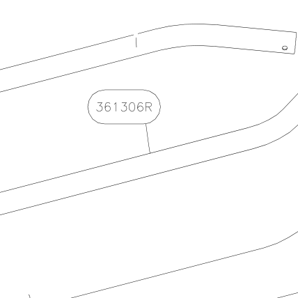 361306R – Lower engine supporting tubes (Hanuman) spare part diagram