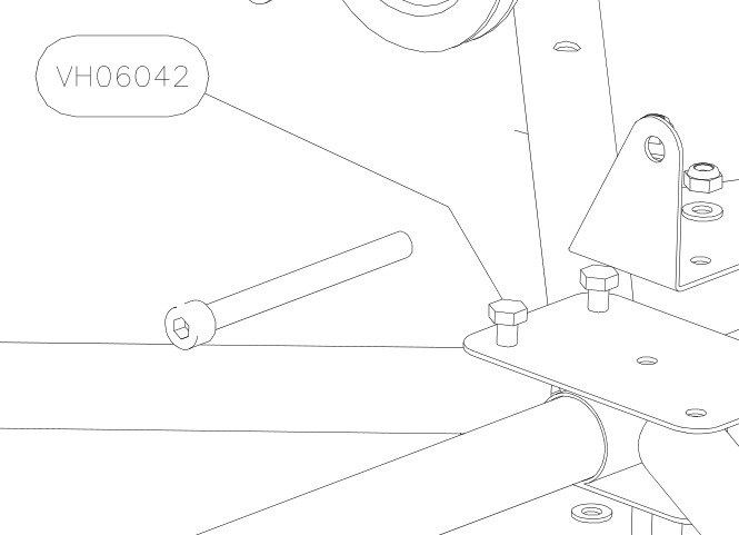 VH06042 – Under seat tubes front (Hanuman) spare part diagram
